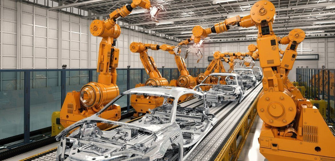 Photo of robots at the factory 