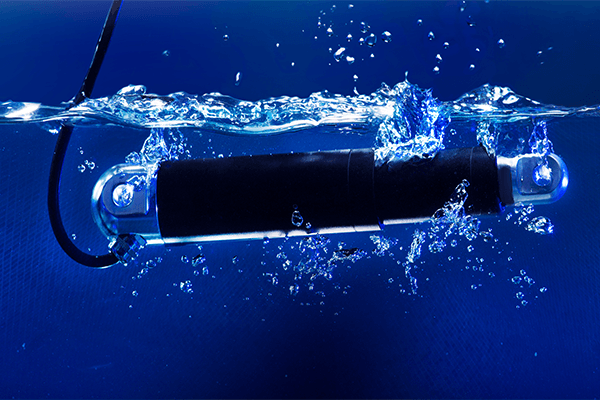 Photo of a linear actuator in water concept