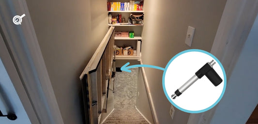 Stairwell Conversion into a Pantry with a Hidden Door Entrance