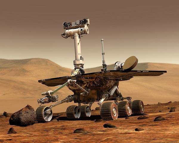 Photo of a mars rover