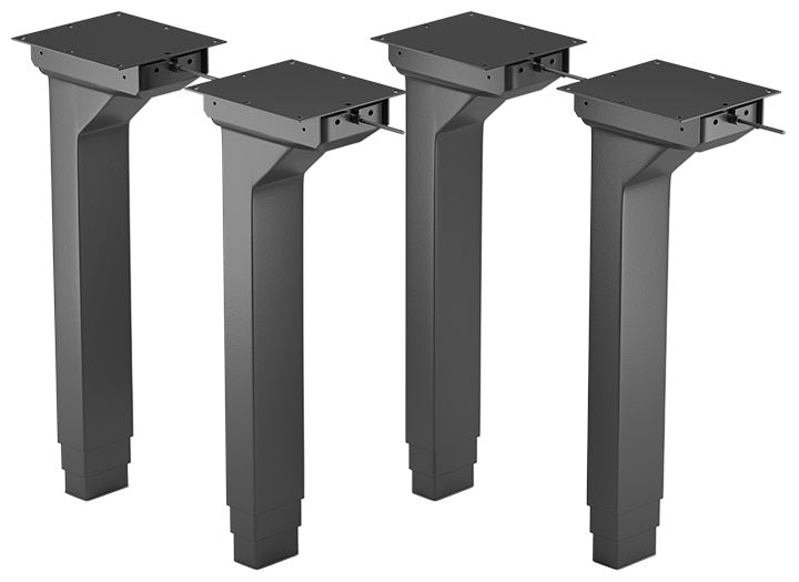 FLT-04 adjustable desk frame top perspective