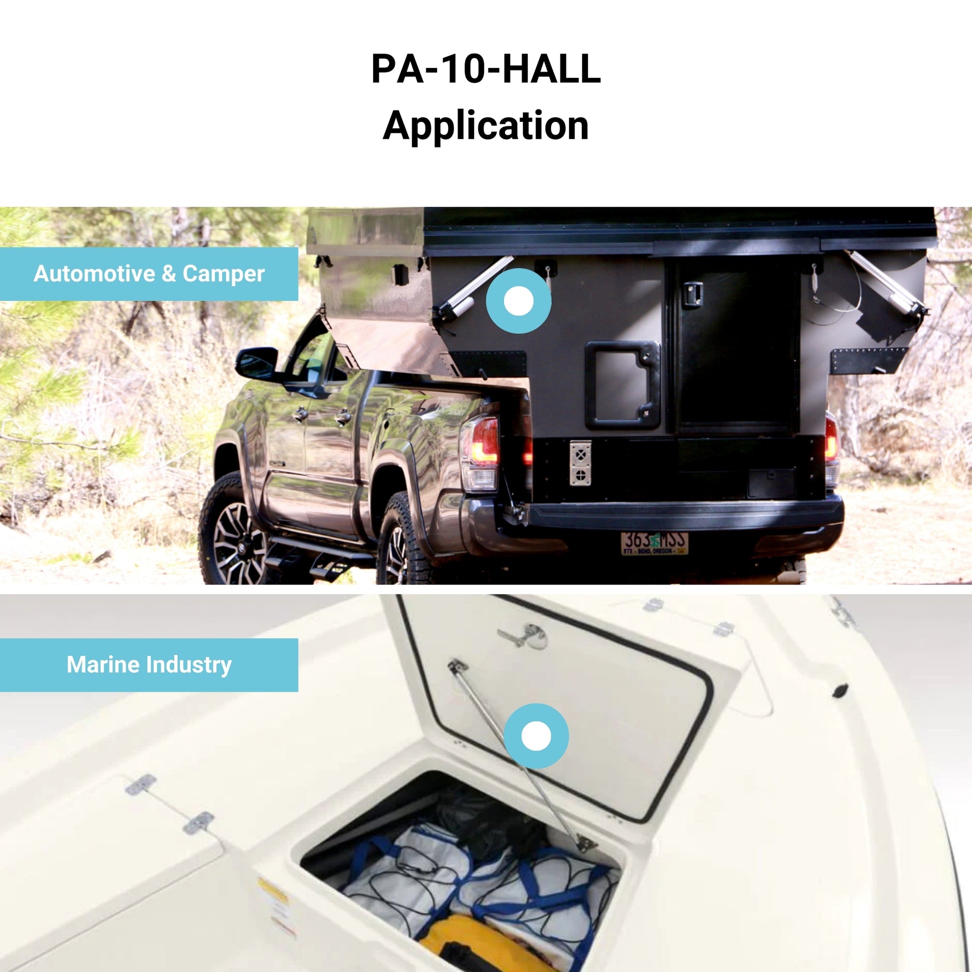 PA 10 hall – power supply – linear actuator