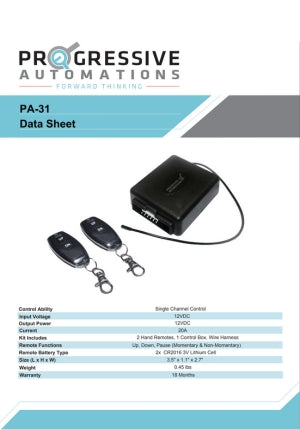 PA-31 Data Sheet