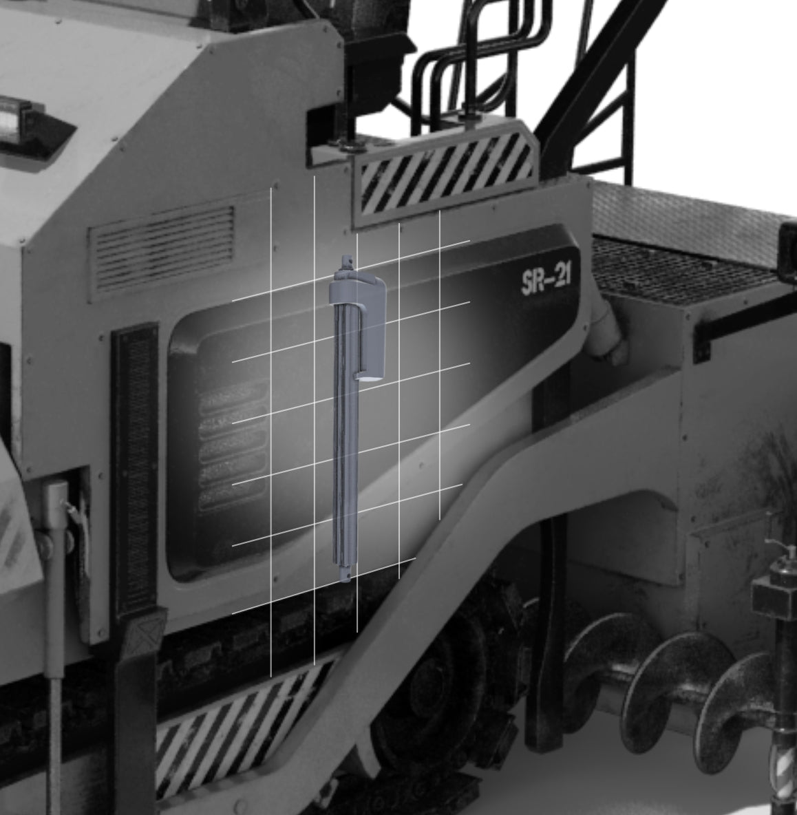 Höhenregelung der Förderschnecke