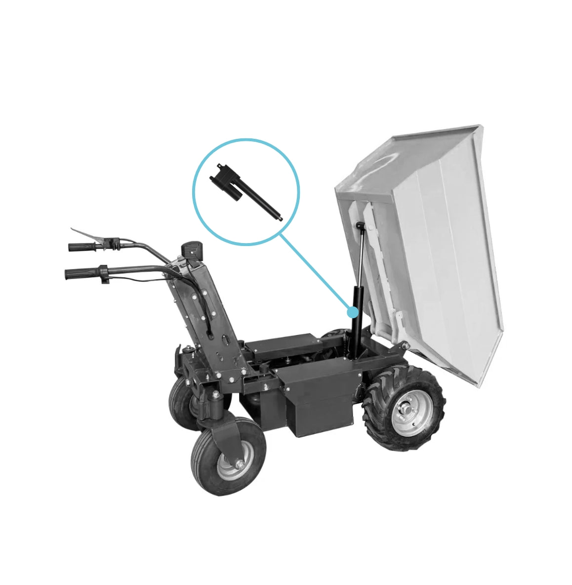 Elektrisch unterstützte Schubkarren