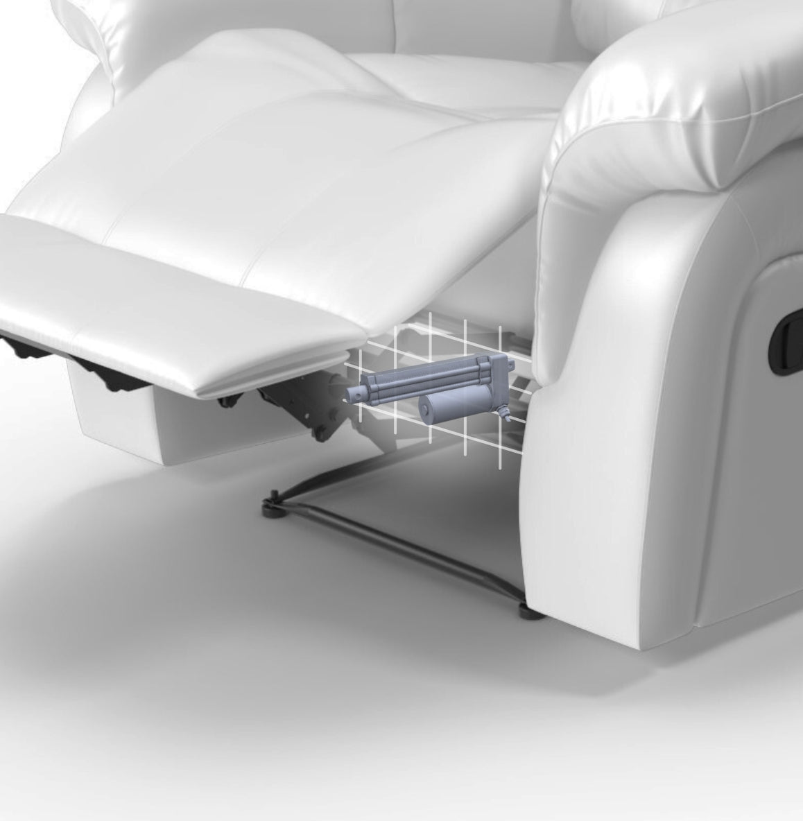 Fußstützenverstellung