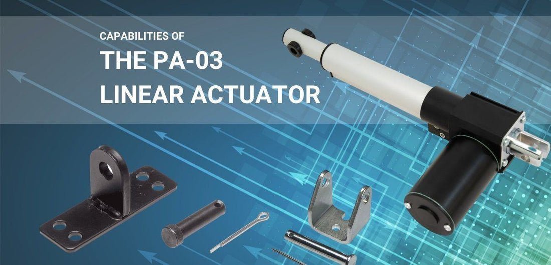 Photo of the linear actuator PA-03 by Progressive Automations