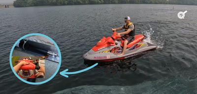 Marcha atrás eléctrica para moto de agua mediante actuadores lineales