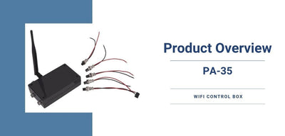 ¡Controle su actuador usando WiFi en sus dispositivos iOS y Android! Caja de control inalámbrico PA-35