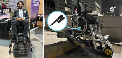 Silla de ruedas para subir escaleras con actuador PA-17-POT