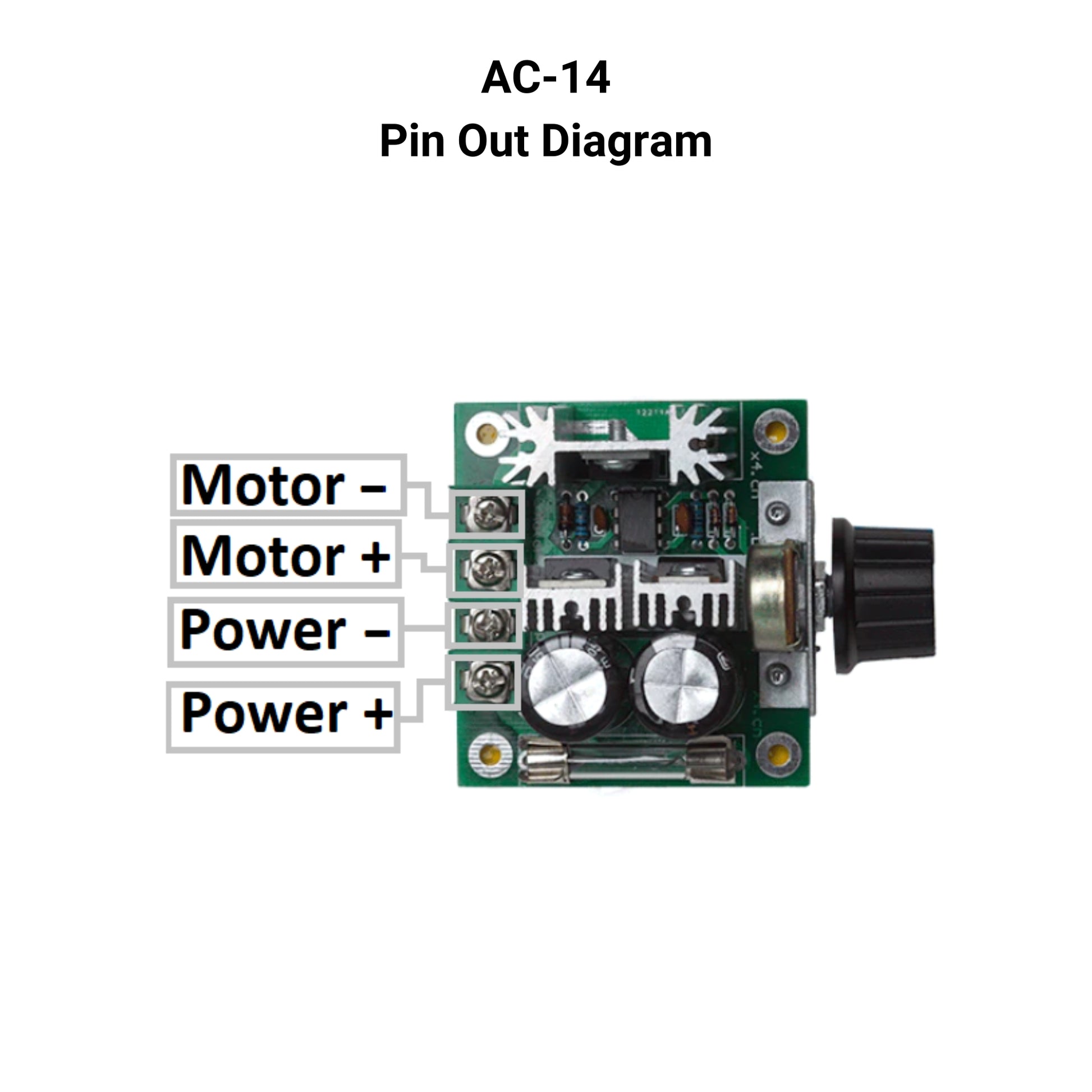 DC Speed Controller Pin Out Diagram