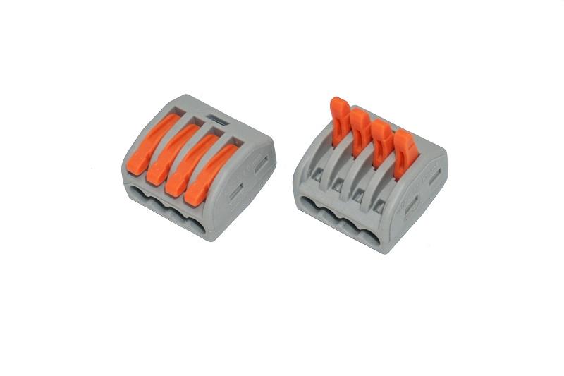 multi-slot wire connector view