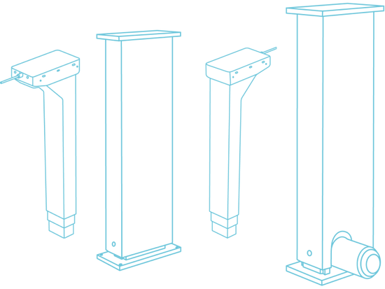 Electric Lifting Columns - Buy Telescopic Lifting Column Set ...