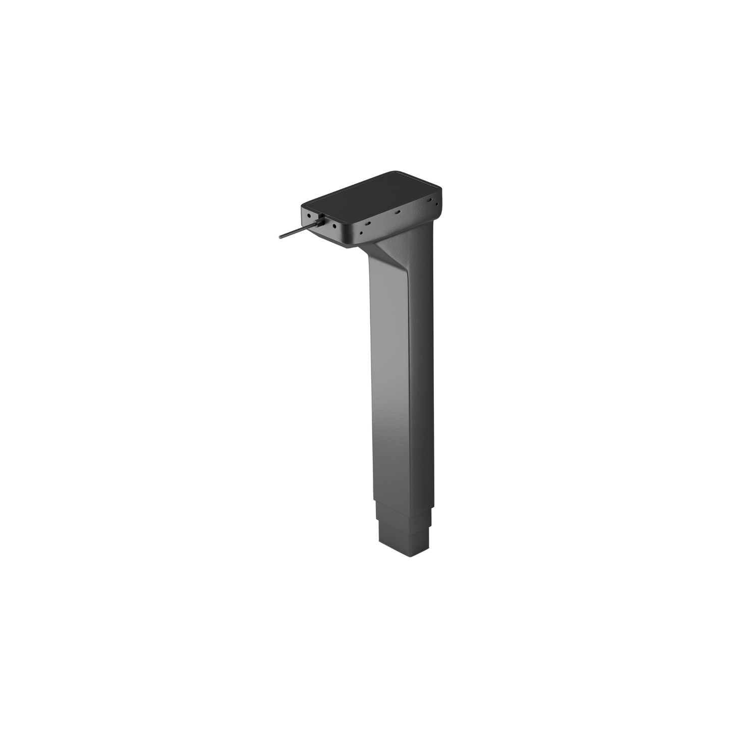 Black-1 ||  LG 02 power supply, black finish, front angled view