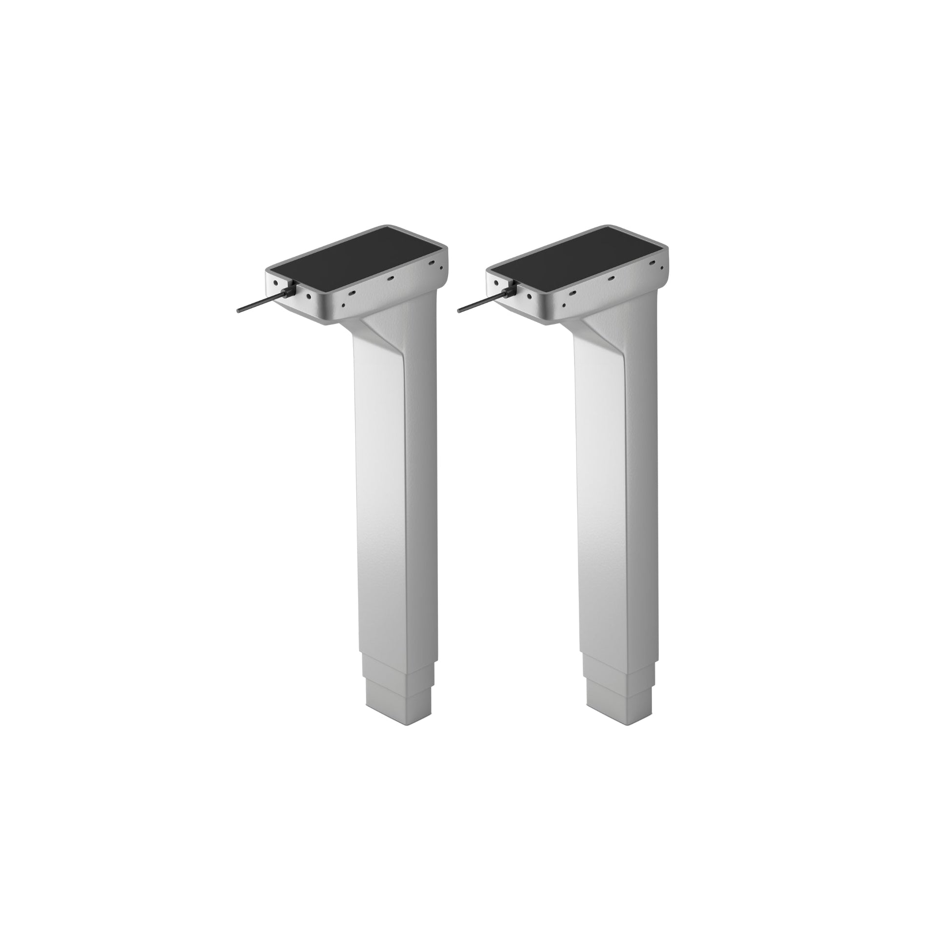 LG 02 power supply, gray finish, angled side view