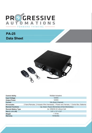 PA-25 Data Sheet