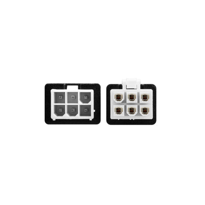 Molex Mini-Fit Jr 6-Pin input Plug; Molex Mini-Fit Jr 6-Pin output Plug