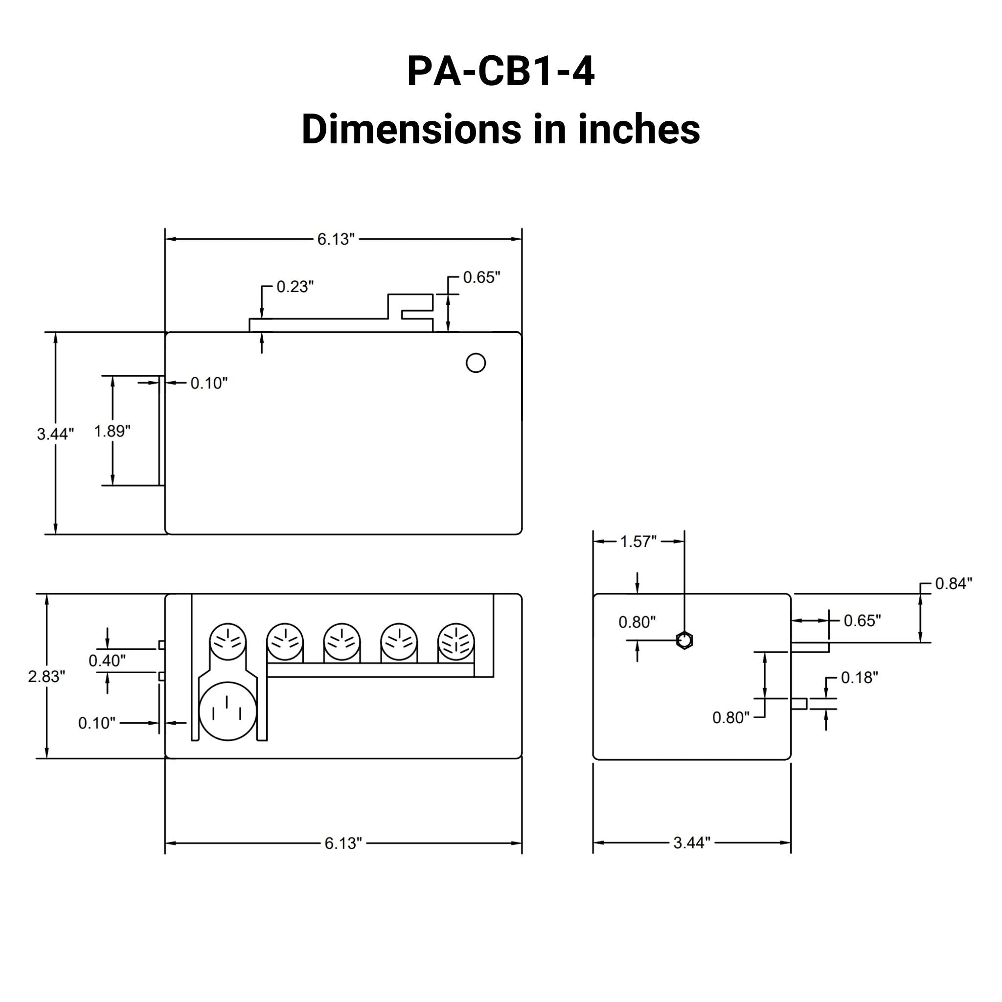 120 VAC - 12/24 VDC Control Box - 4 Channel - Wired Remote ...