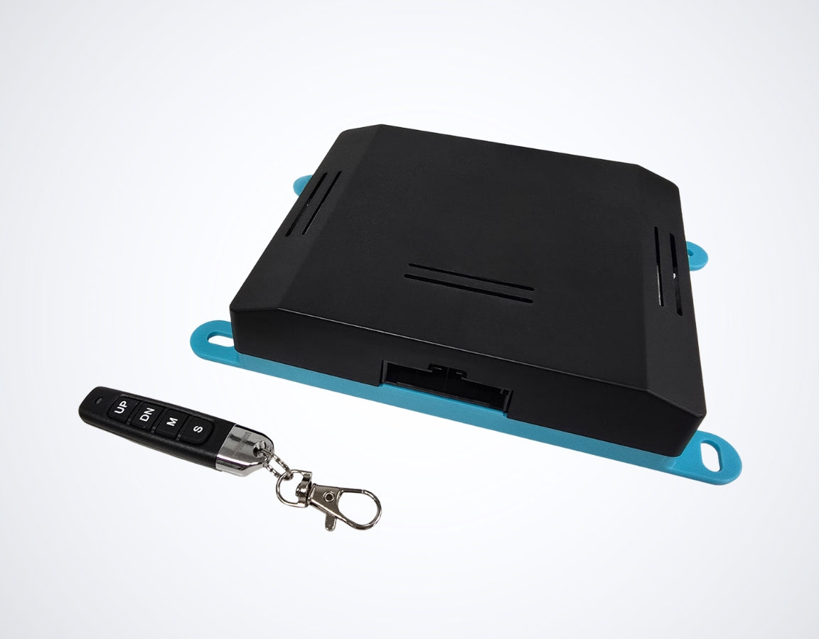 12/24VDC - 25/12.5A Synchronized 4 Hall Effect Control Box - 4 Channel - Wireless Remote