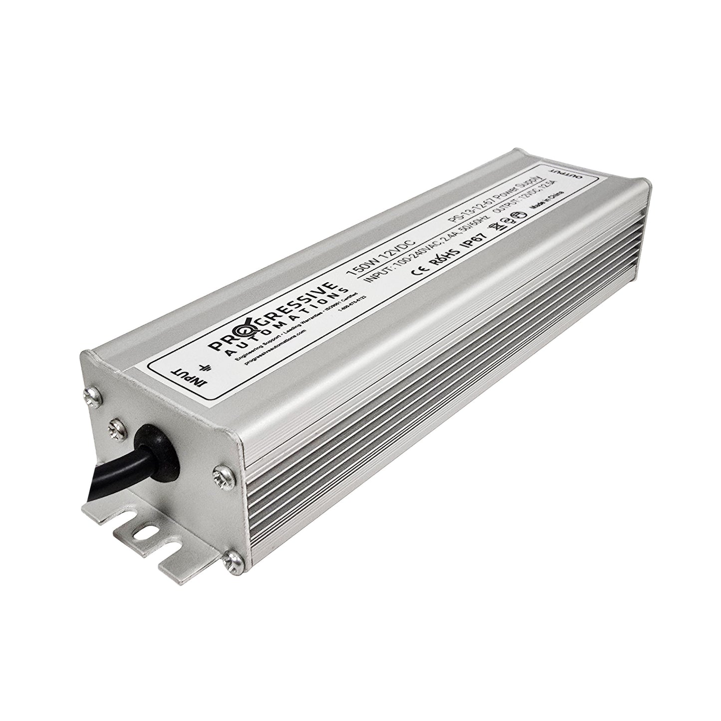 Power Supply - 100-240 VAC - 12 VDC - 12.5A - IP67