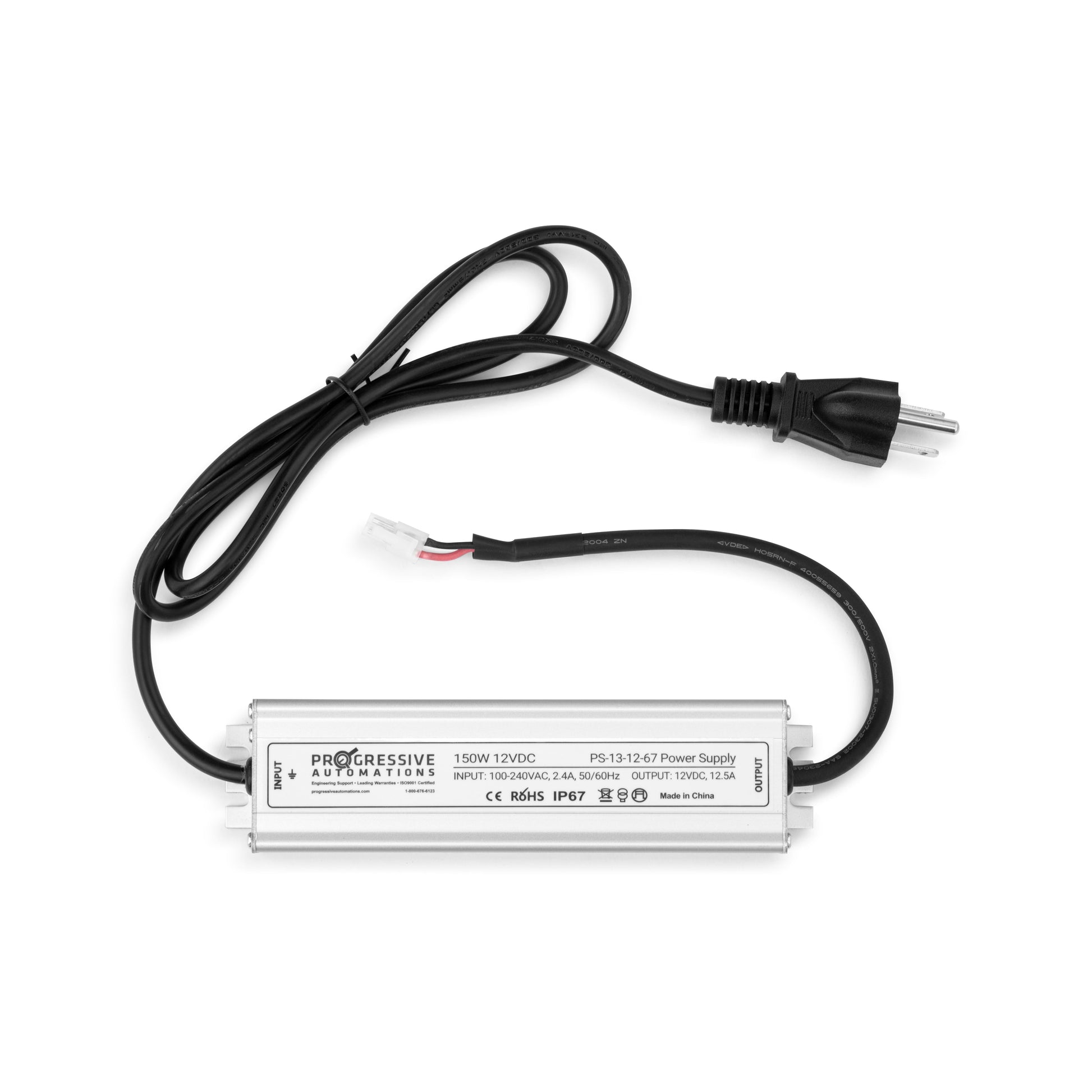 Захранване - 100-240 VAC - 12 VDC - 12.5A - IP67 1X2 Molex Mini-Fit Jr.