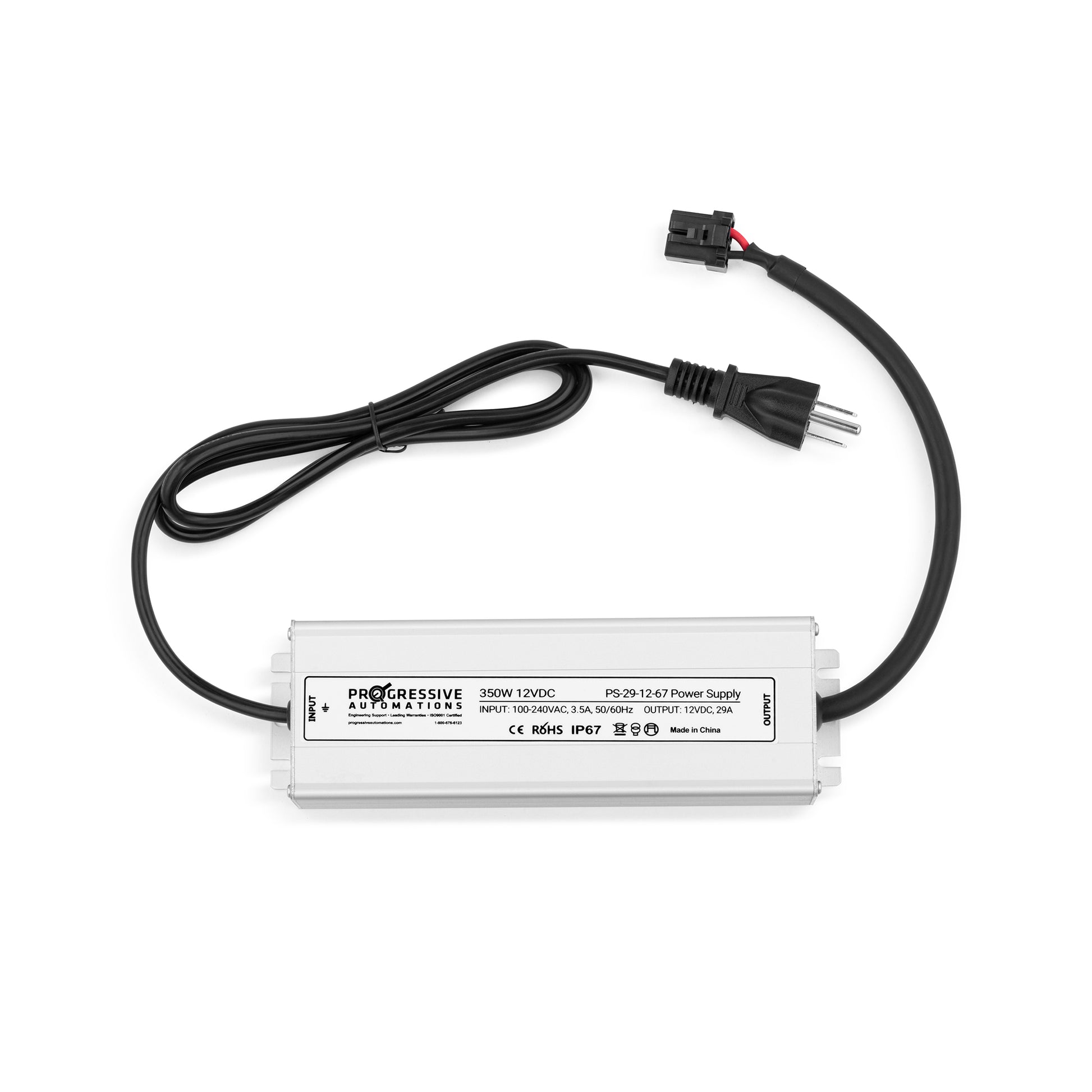 Power Supply - 100-240 VAC - 12 VDC - 29A - IP67