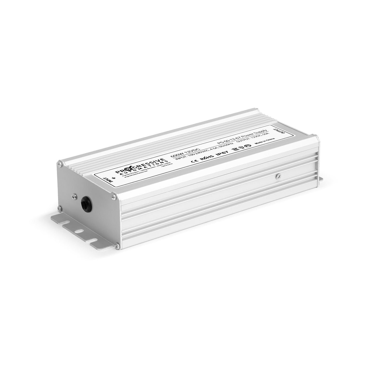 Power Supply- 100-240 VAC-12 VDC-50A-IP67