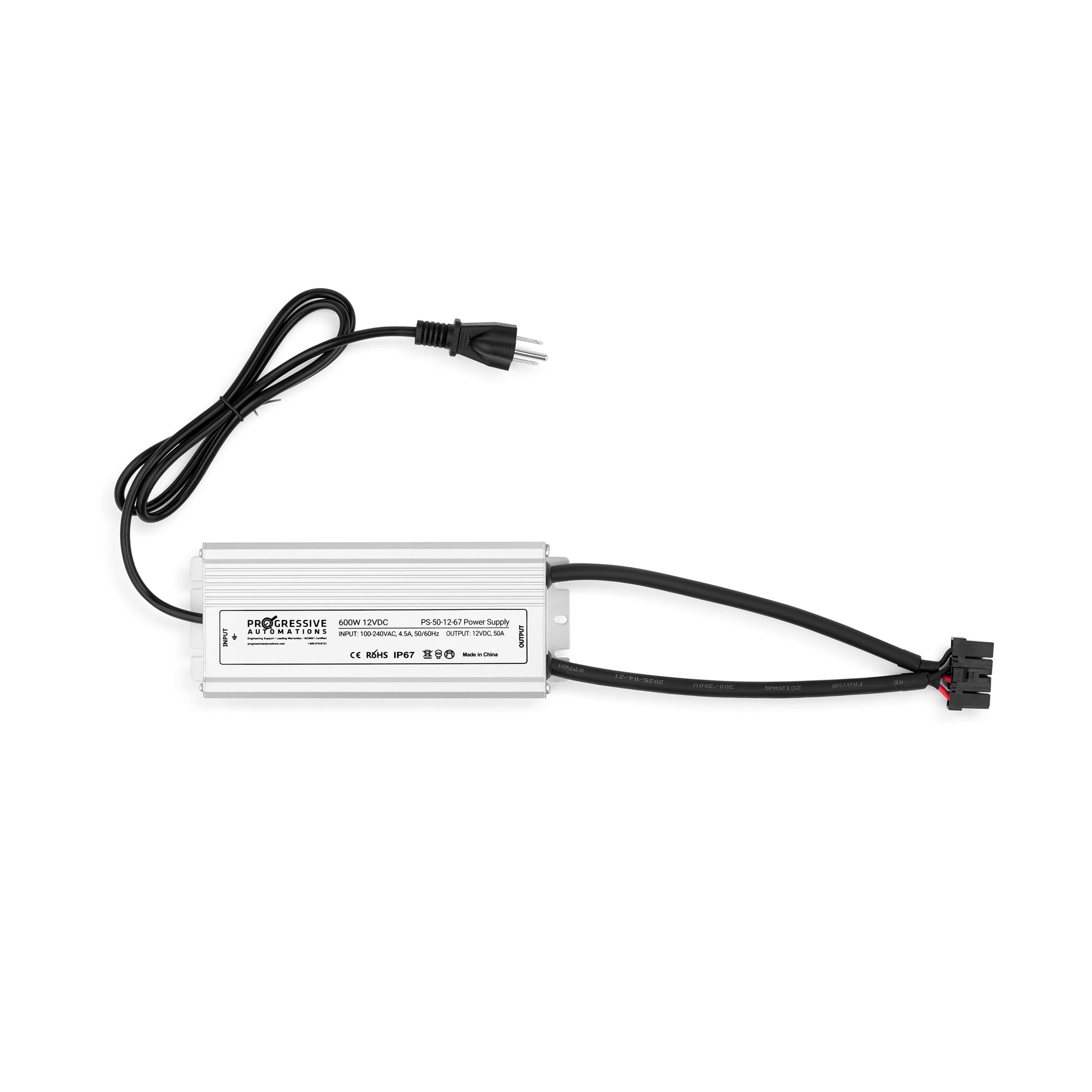 Power Supply- 100-240 VAC-12 VDC-50A-IP67