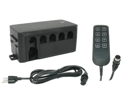 120 VAC - 12/24 VDC Control Box - 4 Channel - Wired Remote #1